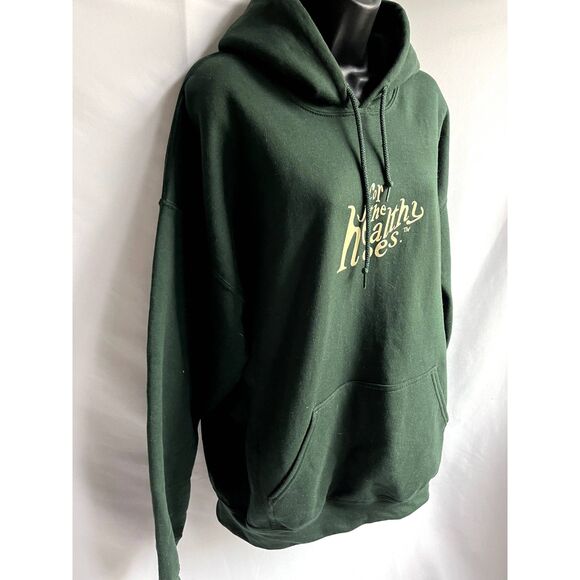 For the Health H*es Olive Green Hoodie Size XL Novelty Funny Casual Sweatshirt - Picture 4 of 9